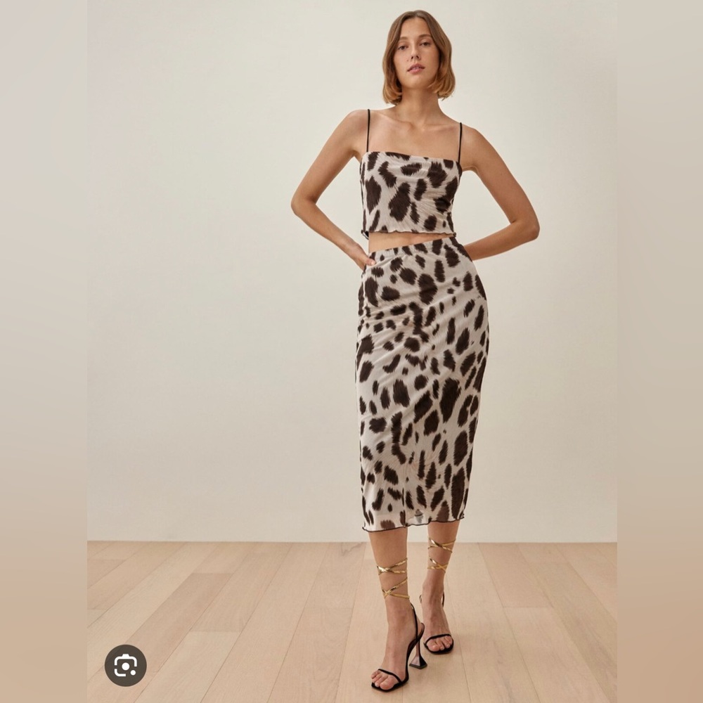 Reformation Iris Skirt in Mane